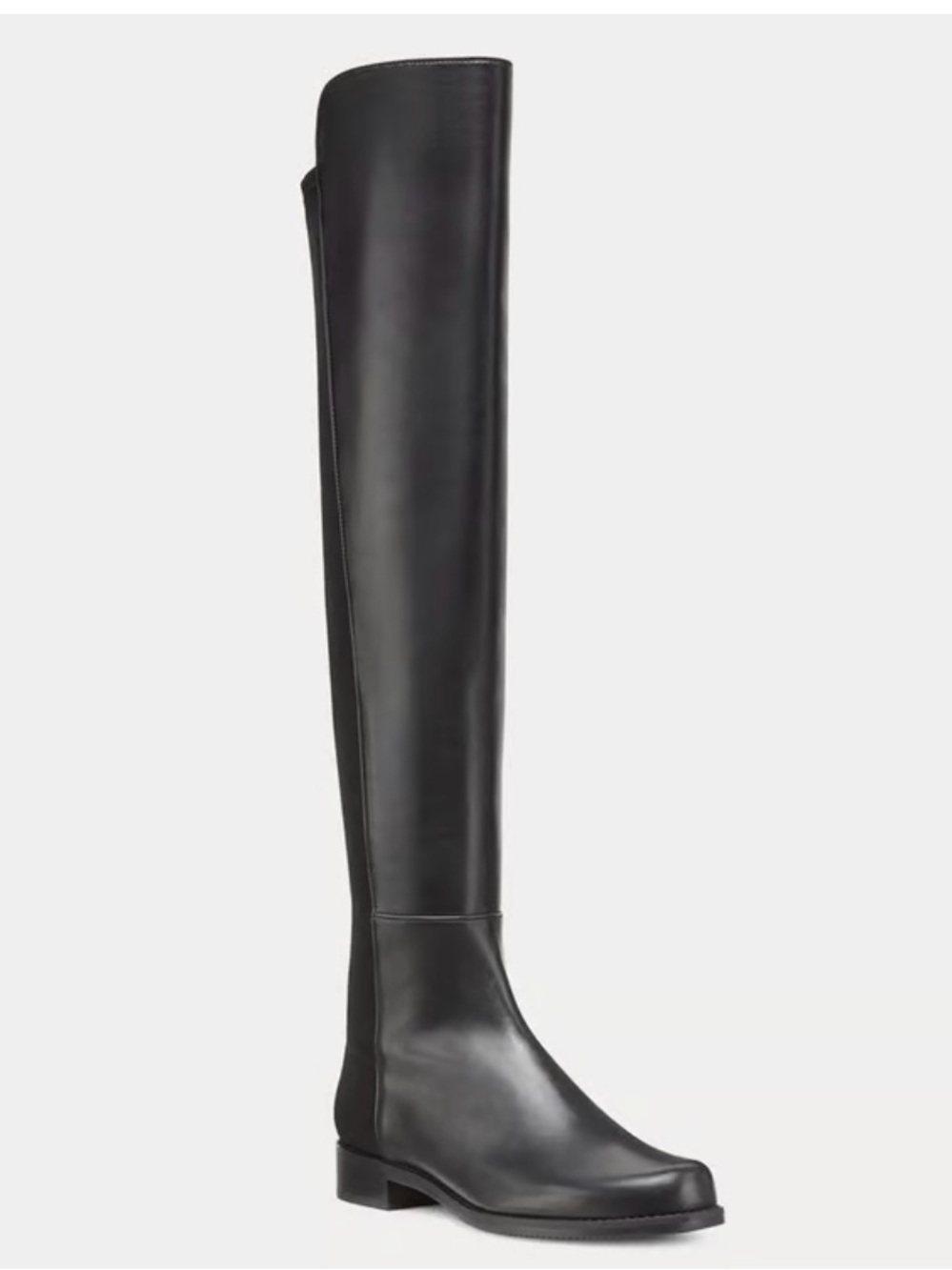 NEW Stuart Weitzman Black Over-the-Knee Stretch Leather Boots